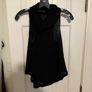 Black cowl neck sweater